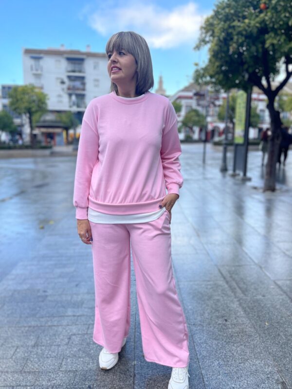 Conjunto Flow rosa.