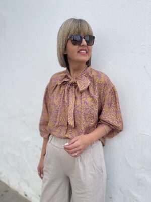 Camisa Turín malva.