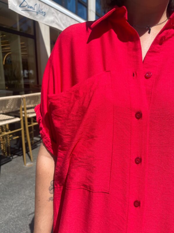 Vestido Easy Mood rojo. - Imagen 4