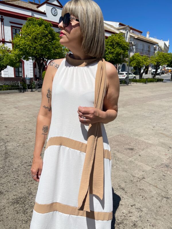 Vestido Anáis beige. - Imagen 3