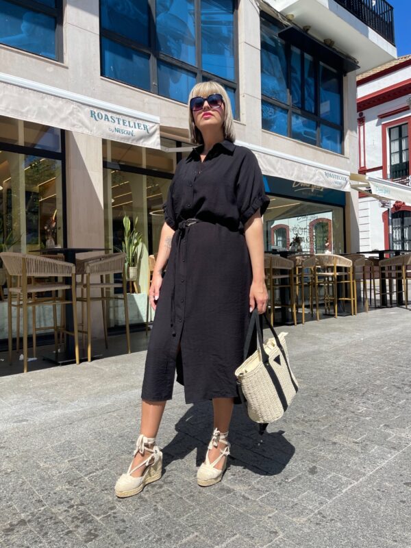 Vestido Easy Mood negro. - Imagen 6
