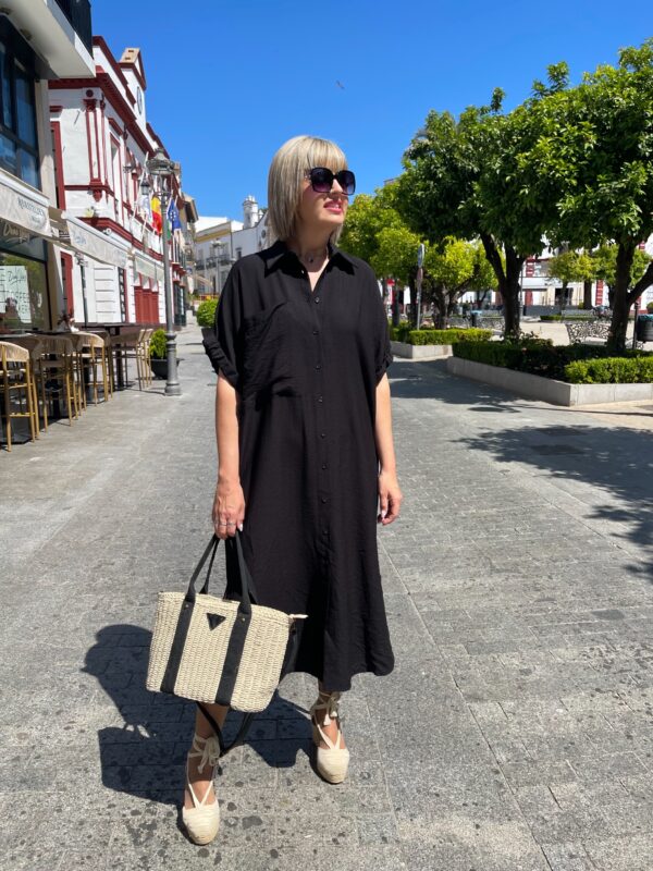 Vestido Easy Mood negro. - Imagen 7