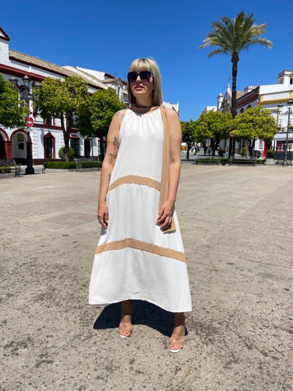 Vestido Anáis beige. - Imagen 2
