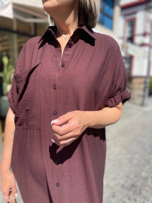 Vestido Easy Mood marrón chocolate. - Imagen 6