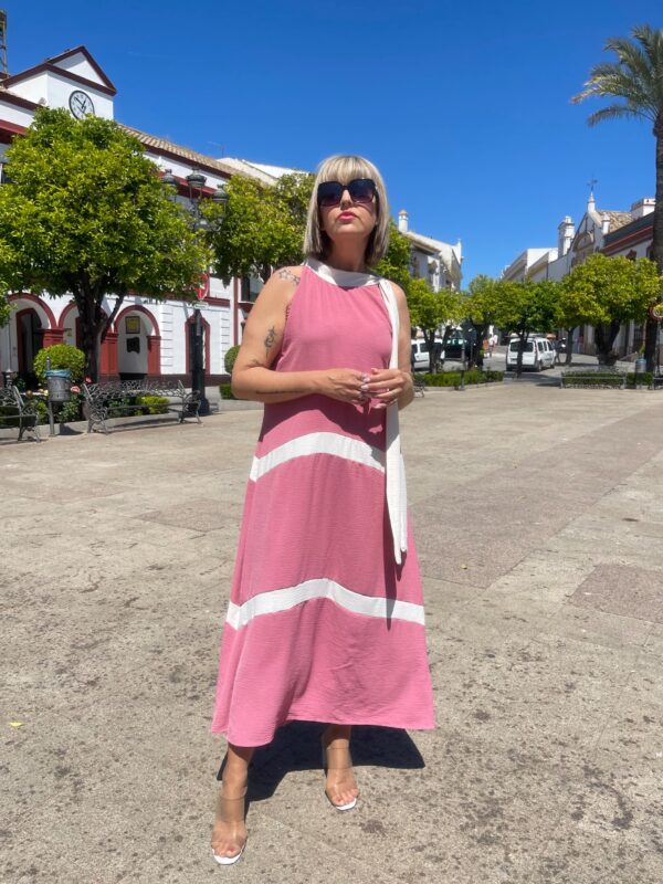 Vestido Anáis rosa. - Imagen 3