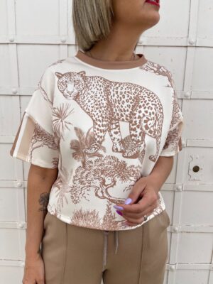 Camiseta Tiger camel.