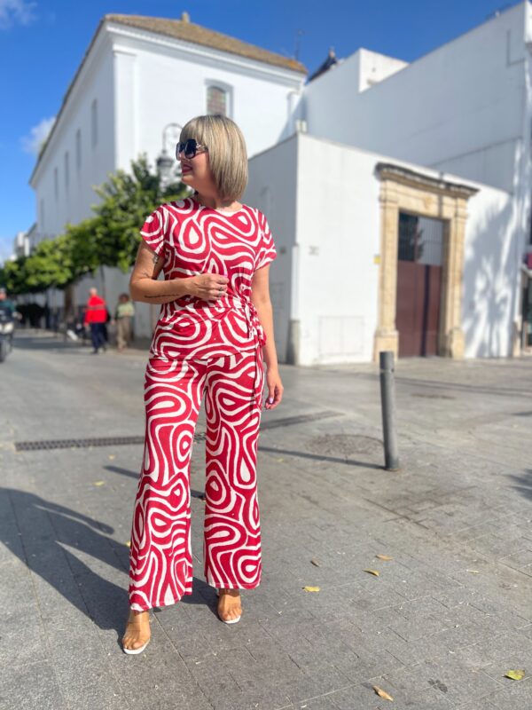 Conjunto Lorena rojo.