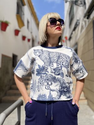 Camiseta Tiger azul marino.