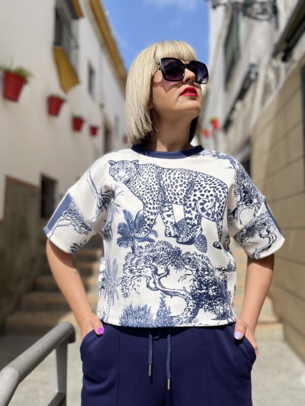 Camiseta Tiger azul marino.