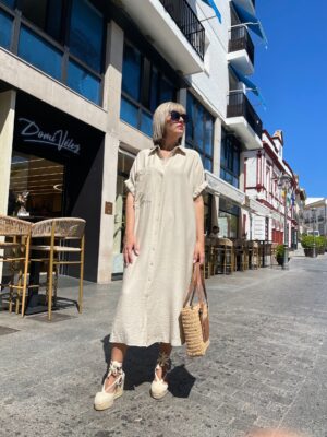 Vestido Easy Mood beige.