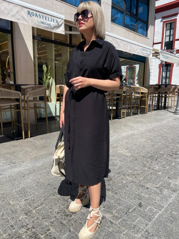 Vestido Easy Mood negro. - Imagen 5