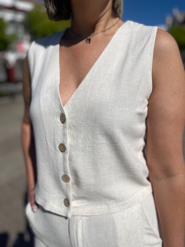 Chaleco Lino Supremme. - Imagen 3