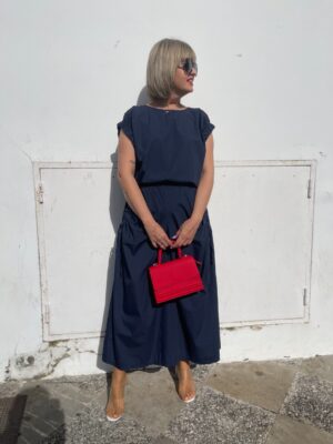 Conjunto Elite chic azul marino.