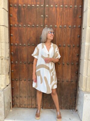 vestido Benalup beige.