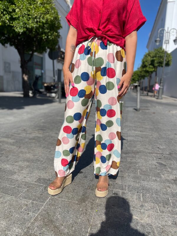 Pantalón maxi-lunar multicolor. - Imagen 2