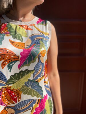 Vestido Aloha chic beige.