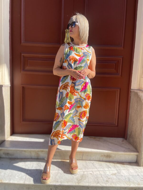 Vestido Aloha chic beige. - Imagen 3
