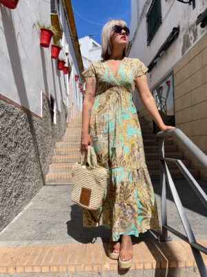 Vestido Santorini verde.