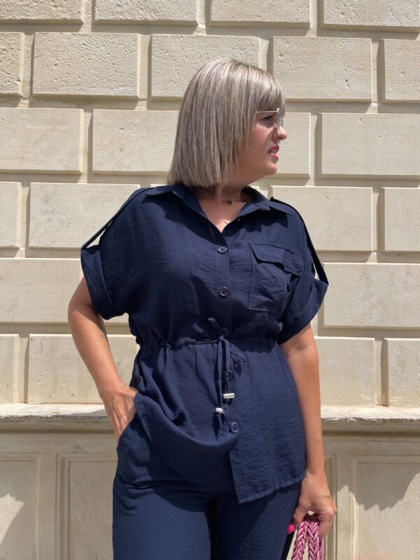 Conjunto Verónica azul marino. - Imagen 3
