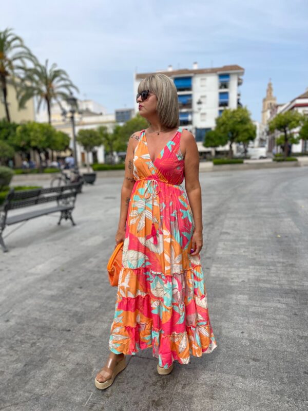 Vestido Tropic orange. - Imagen 5
