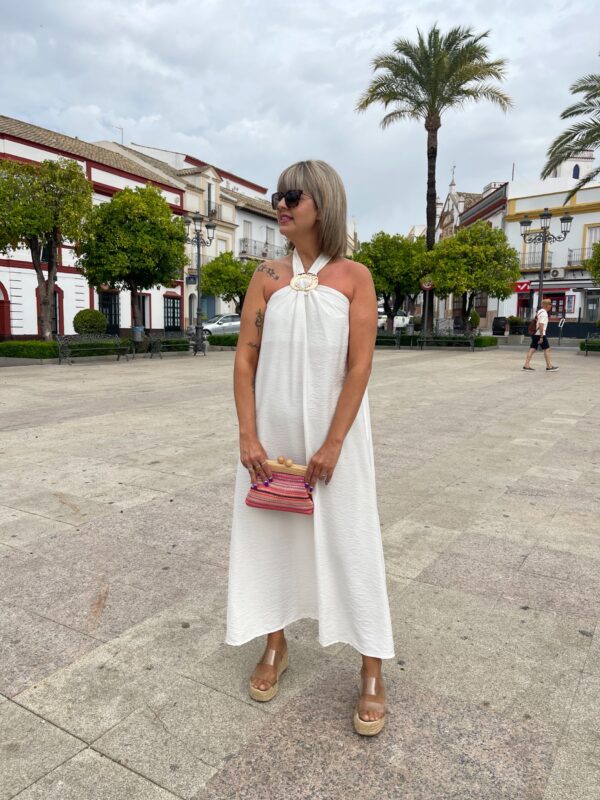 Vestido Silvia blanco. - Imagen 4