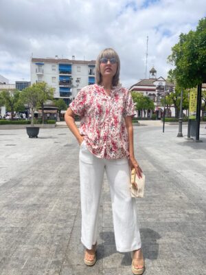Camisa multiflor red.