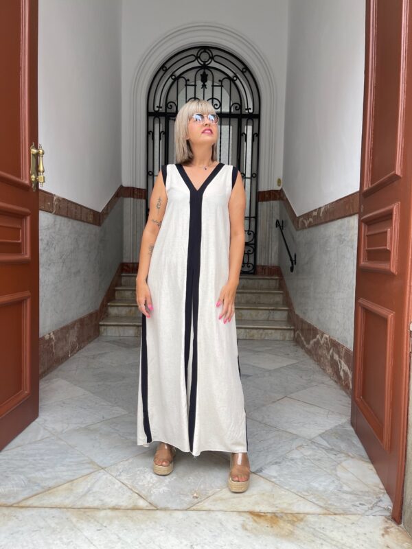 Vestido Chloe Lino. - Imagen 3