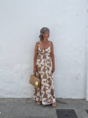 Vestido Gold animal print.