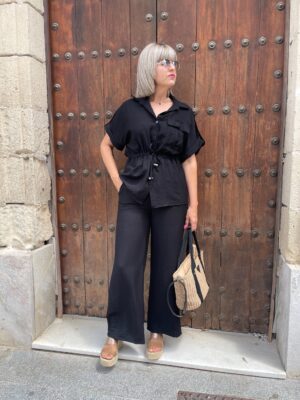 Conjunto Verónica negro.