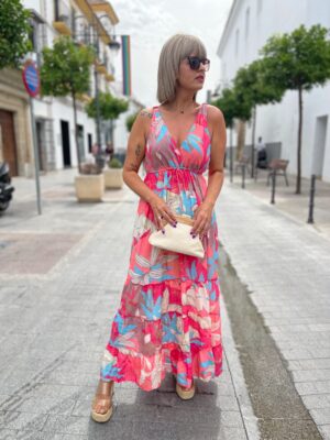 Vestido Tropic fucsia.
