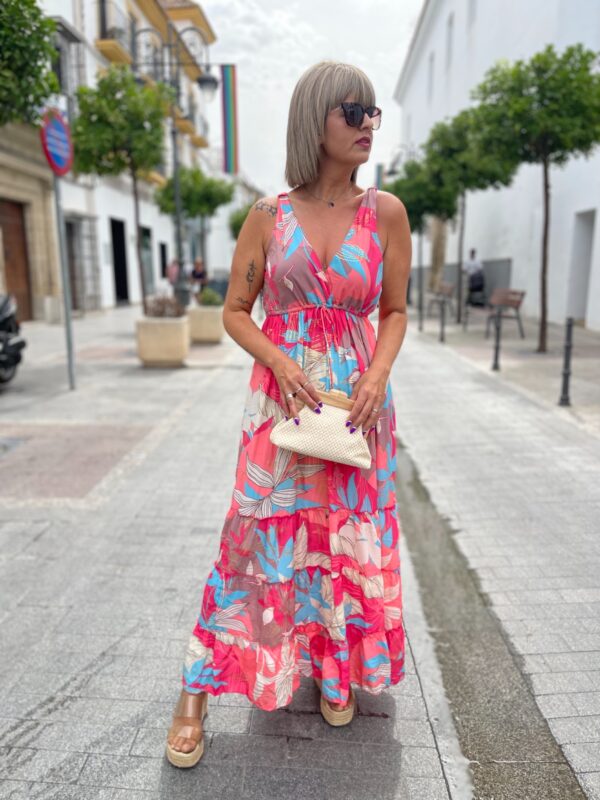 Vestido Tropic fucsia.