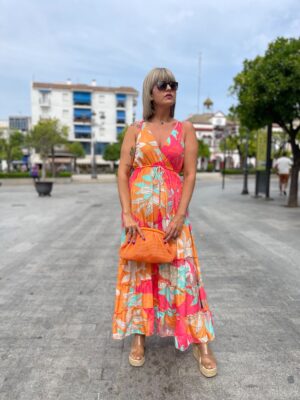 Vestido Tropic orange.