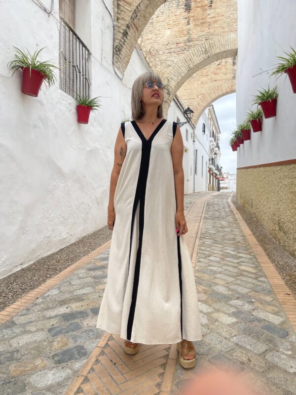 Vestido Chloe Lino. - Imagen 2