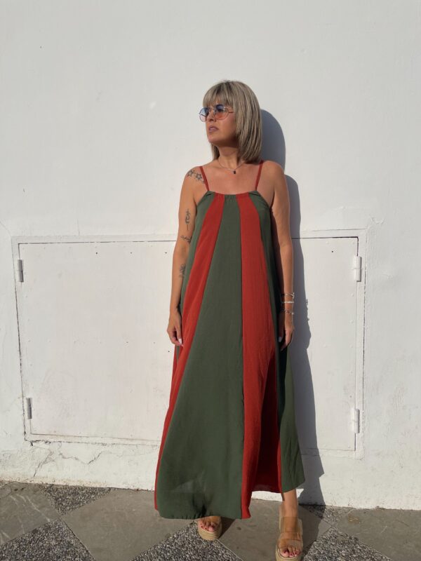 Vestido Savannah verde-teja. - Imagen 5