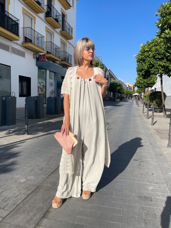Cardigan Sibilina beige. - Imagen 4