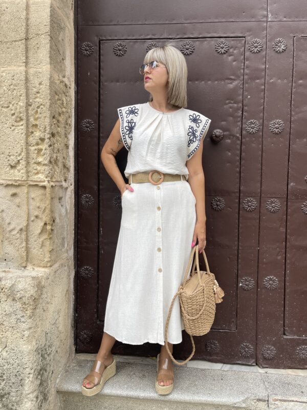 Top Parien beige. - Imagen 2