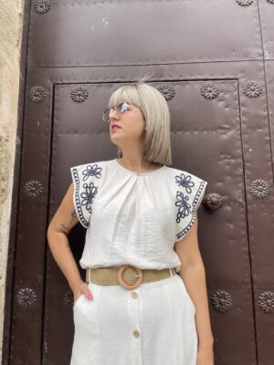Top Parien beige.