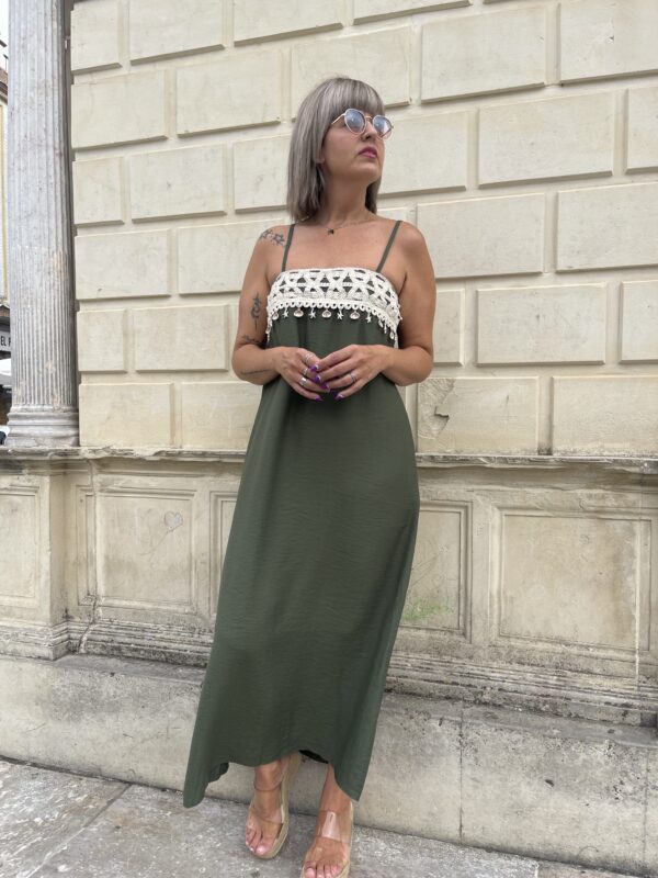 Vestido Ibiza Dream verde. - Imagen 2