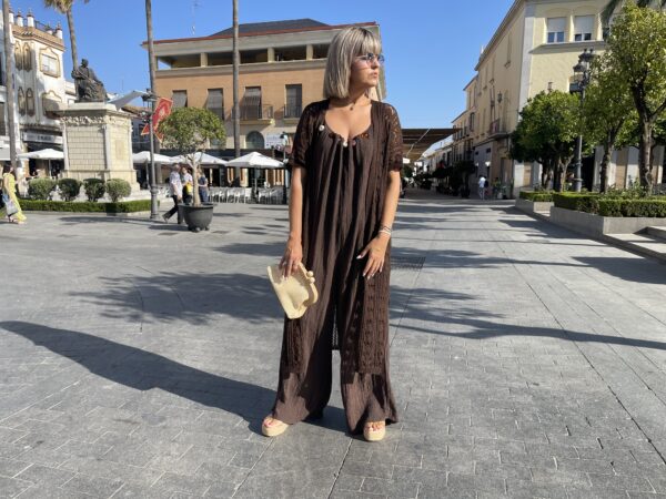 Cardigan Sibilina marrón chocolate. - Imagen 2