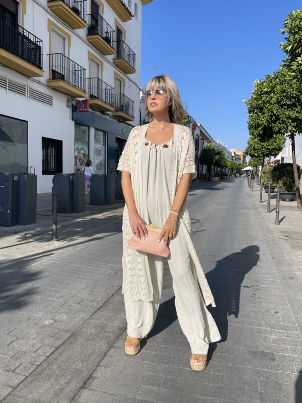 Cardigan Sibilina beige. - Imagen 5