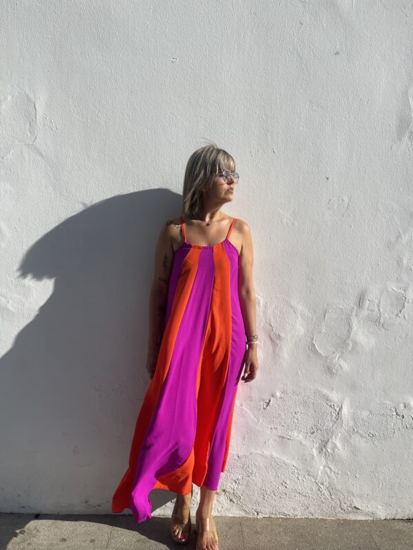 Vestido Savannah fucsia naranja. - Imagen 4