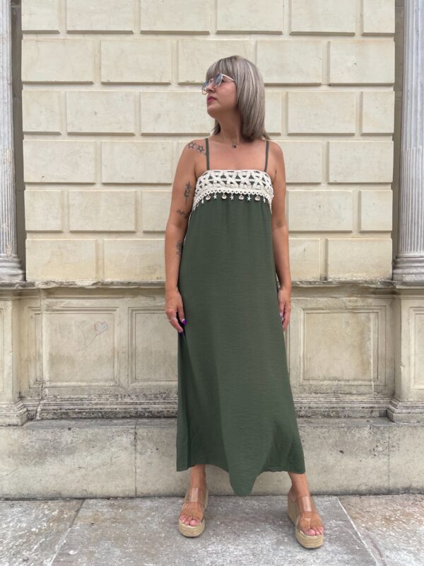 Vestido Ibiza Dream verde. - Imagen 4