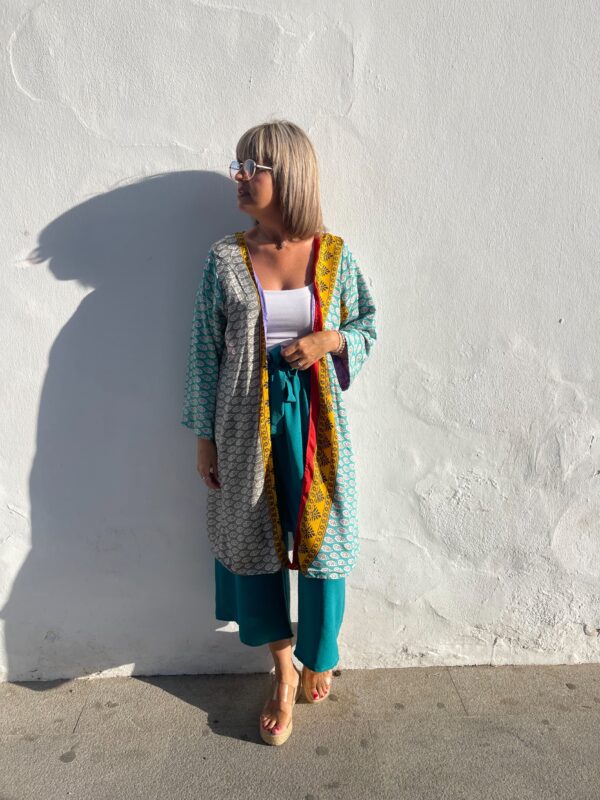Kimono estampado Singapur. - Imagen 4