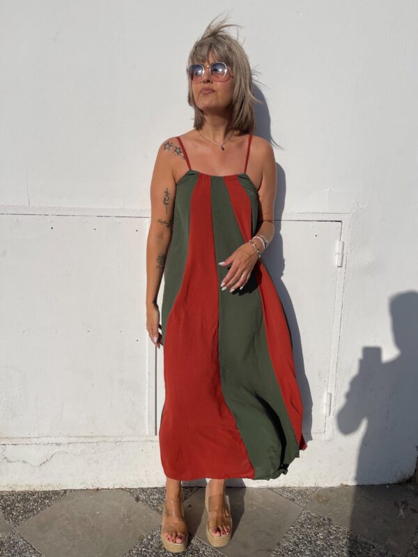 Vestido Savannah verde-teja. - Imagen 3