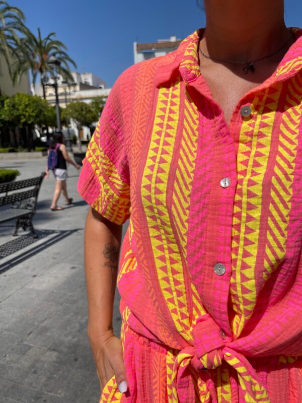Conjunto beach nudo orange. - Imagen 4