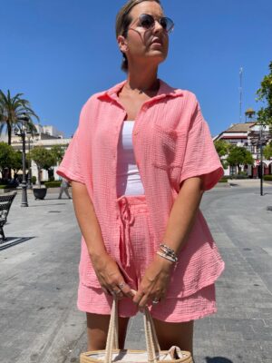 Conjunto Beach orange.