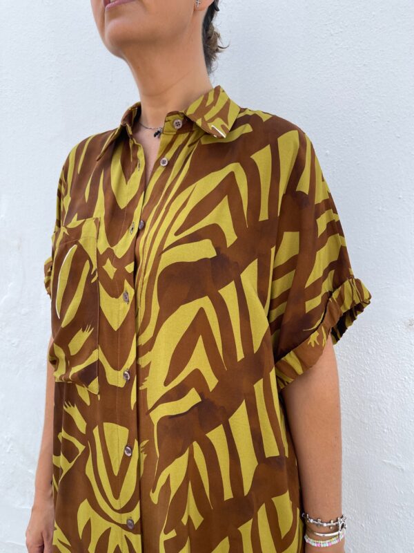 Vestido Palm Beach brown-yellow. - Imagen 2