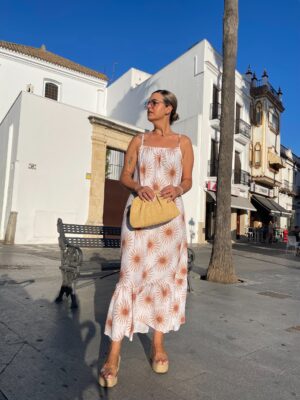 Vestido soles blanco.