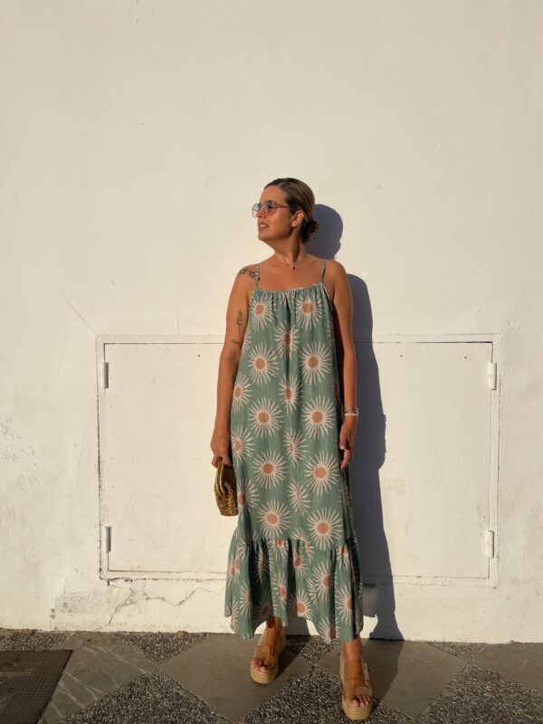 Vestido soles verde. - Imagen 2