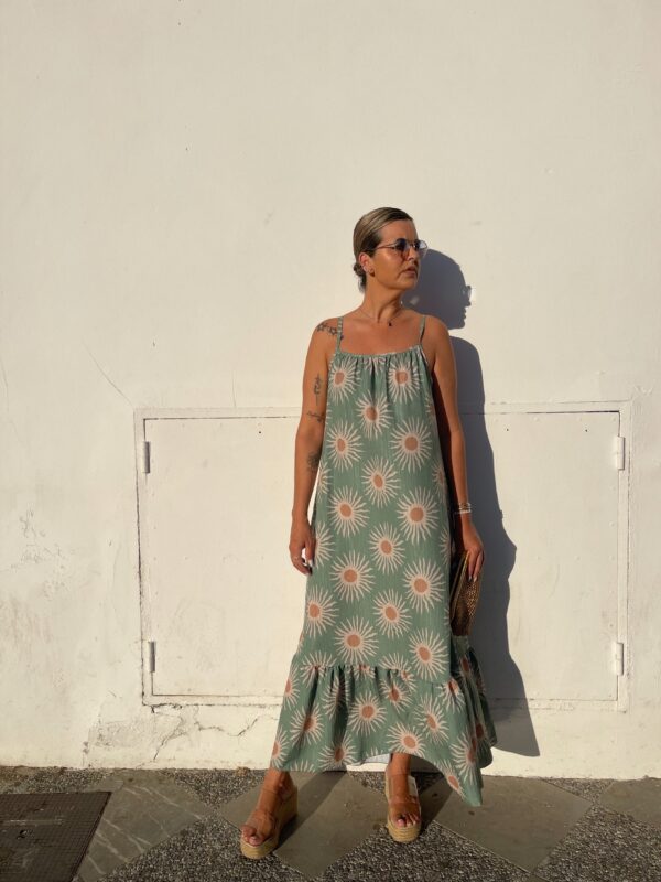 Vestido soles verde. - Imagen 3
